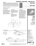 Cooper Lighting P4S8X-X User's Manual