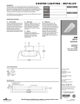 Cooper Lighting P4S8X-MX User's Manual