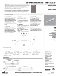 Cooper Lighting P4S800-MX User's Manual