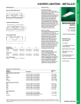 Cooper Lighting Metalux Wrap Round Series User's Manual