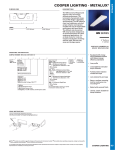 Cooper Lighting Metalux WE Series User's Manual