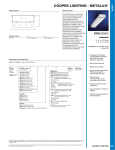 Cooper Lighting Metalux STW User's Manual