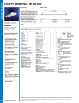 Cooper Lighting Metalux GCAFA Series User's Manual