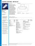 Cooper Lighting Metalux EIM Series User's Manual