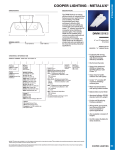 Cooper Lighting Metalux DIVM User's Manual