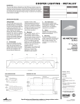 Cooper Lighting Metalux AB Arctic Bay Series User's Manual