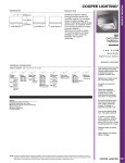 Cooper Lighting GS User's Manual