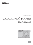 COOLPIX by Nikon P7700 User's Manual