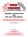 Cooker King Cooker King Kooker OUTDOOR COOKER User's Manual