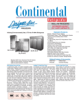 Continental Refrigerator DL2FI-SS-E User's Manual