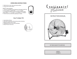 Continental Platinum CP49518 User's Manual