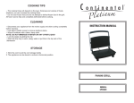 Continental Platinum CP43529 User's Manual