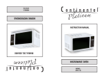 Continental Platinum CP41119 User's Manual