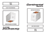 Continental Electric CE23432 User's Manual