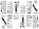 Conair inFiniti NE158CS User's Manual