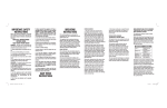 Conair CD101JCS User's Manual