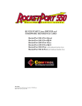 Comtrol Rocket Port Multiport Serial Cards 550 User's Manual