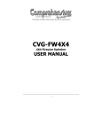 Comprehensive Video CVG-FW4X4 User's Manual