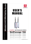 Compex Technologies NetPassage 18A User's Manual