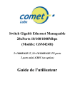 Comet Switch GSM424R User's Manual