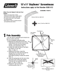 Coleman SKYDOME 9392-513 User's Manual