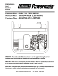 Coleman POWERMATE PM0545005 User's Manual