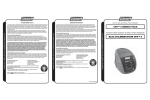 Coleman CPX User's Manual