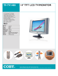 COBY electronic TF-TV1400 User's Manual