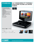 COBY electronic TF-DVD 1023 User's Manual