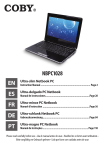 COBY electronic NBPC1028 User's Manual