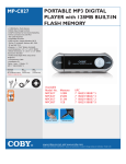 COBY electronic MPC827 User's Manual