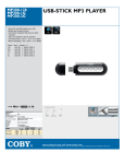 COBY electronic MP200-1G User's Manual