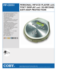 COBY electronic MP-CD551 User's Manual