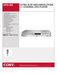COBY electronic DVD-508 User's Manual