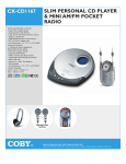 COBY electronic CX-CD1167 User's Manual