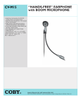 COBY electronic CV M15 User's Manual