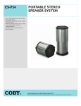 COBY electronic CS-P34 User's Manual