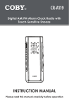 COBY electronic CR-A119 User's Manual