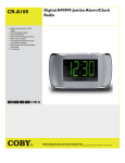 COBY electronic CR-A108 User's Manual