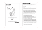 COBY electronic CD-SH 287 User's Manual