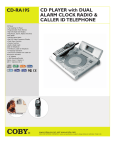 COBY electronic CD-RA195 User's Manual