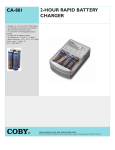COBY electronic CA-801 User's Manual