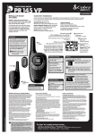 Cobra Electronics PR145 VP User's Manual