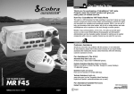 Cobra Electronics MRF45 Owner's Manual