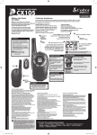 Cobra Electronics MICROTALK CX105 User's Manual