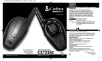 Cobra Electronics CXT225C User's Manual