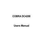 Cobra Digital DC4200 User's Manual