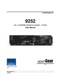 Cobalt Networks openGear 9252 User's Manual