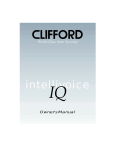 Clifford intellivoice IQ Vechicle Security User's Manual