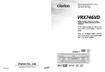 Clarion VRX746VD User's Manual